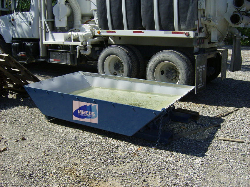 expanded view of our concrete washout container